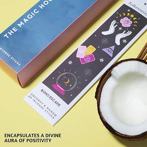 Miniatura 9 de Folkulture Soporte para quemador de incienso o quemador de incienso, moderno atrapa cenizas o soporte para palitos de incienso para decoración del