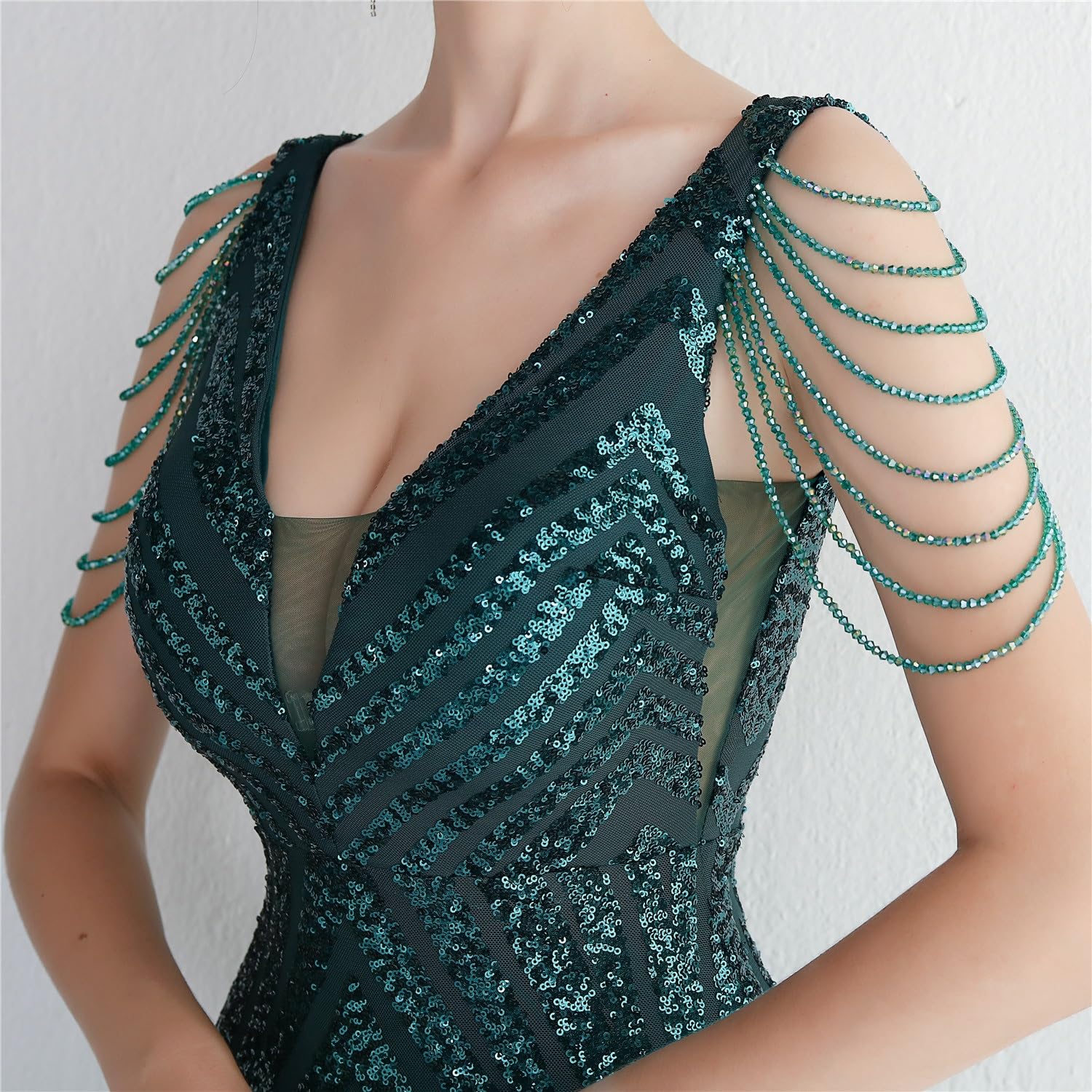 sachin and babi light blue dress Orion Dress in Green Sequin Xs