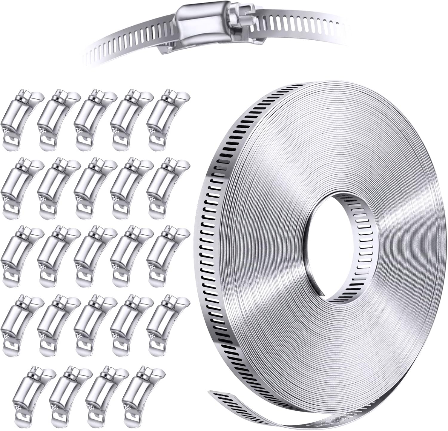 Steelsoft 304 Stainless Steel Hose Clamp Assortment Kit DIY