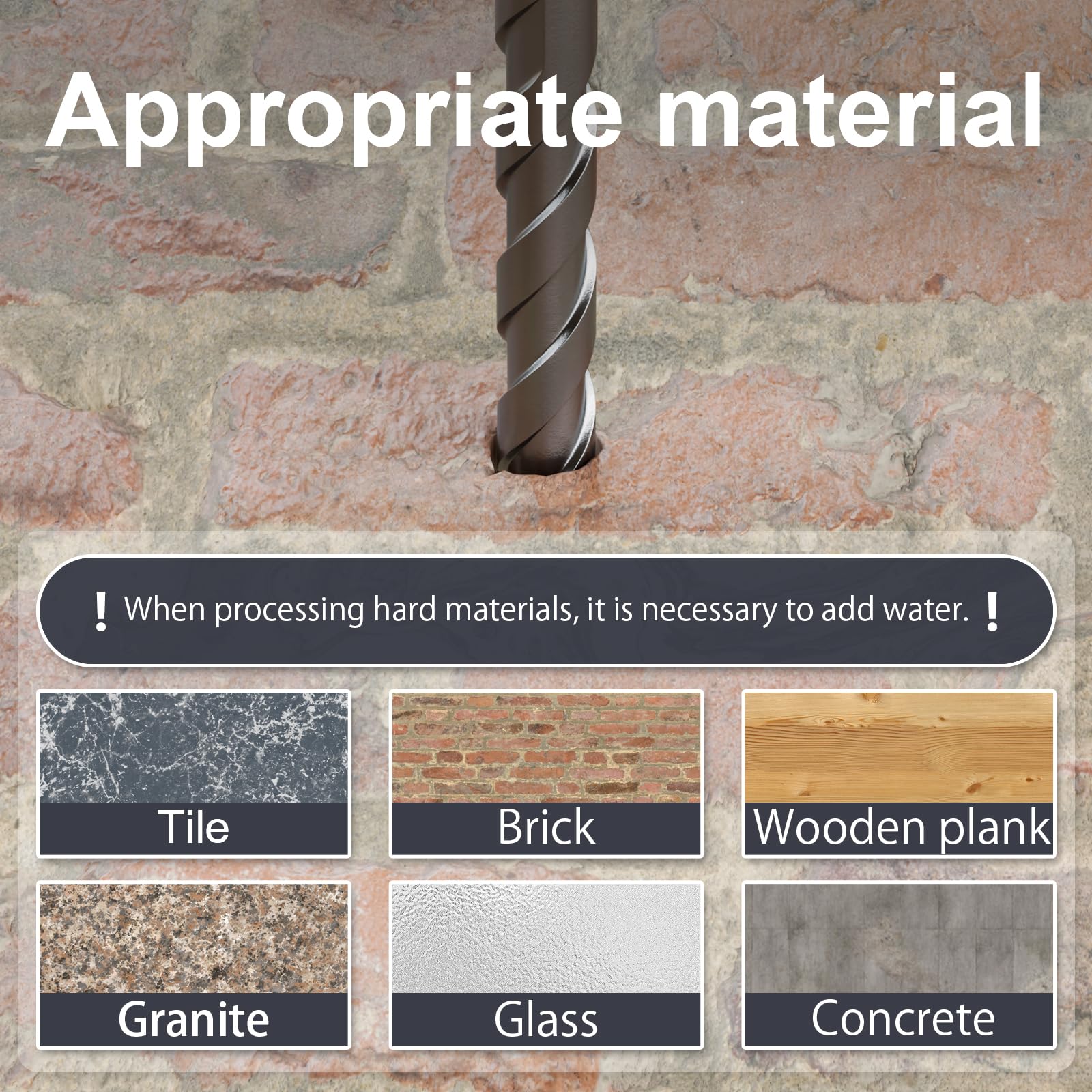 Excenterboorset 12-delig, zaagtandboor met 4 snijders, Viersnijdende gekartelde boor met 1/4 zeskantschacht, Uiterst harde multifunctionele boor voor glas, keramiek, hout en metaal (3–12 mm) (Geel
