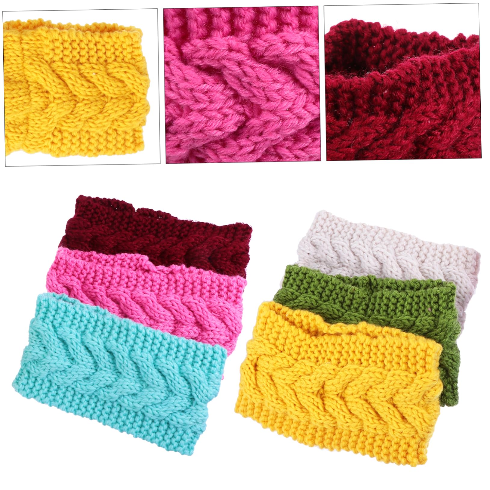 TENDYCOCO Elastic Headbands Knitted Warm Headband Set for Women Ear Warmers Comfortable Elastic Stylish and Versatile