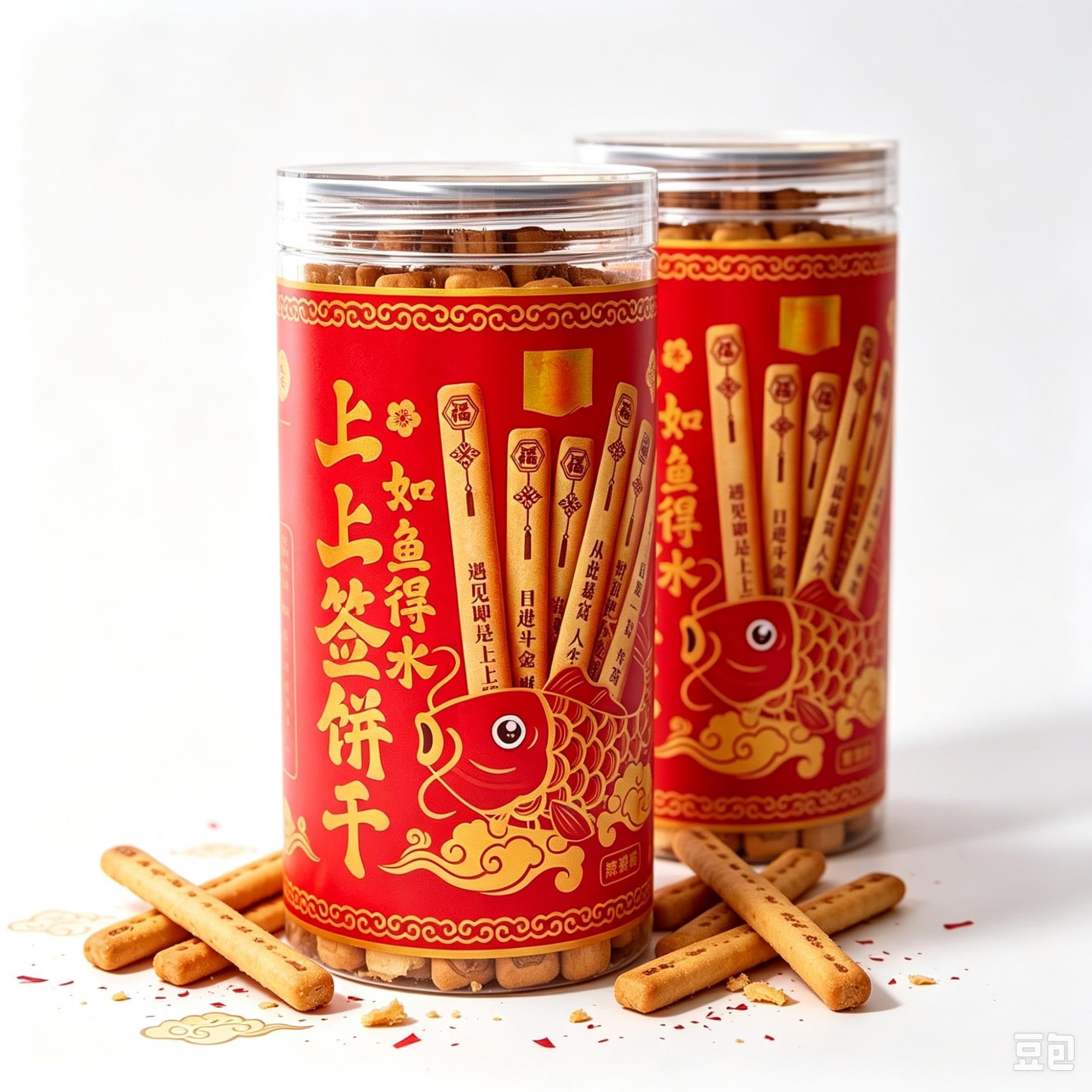Biscotti al burro con fortuna, snack croccanti in lattina