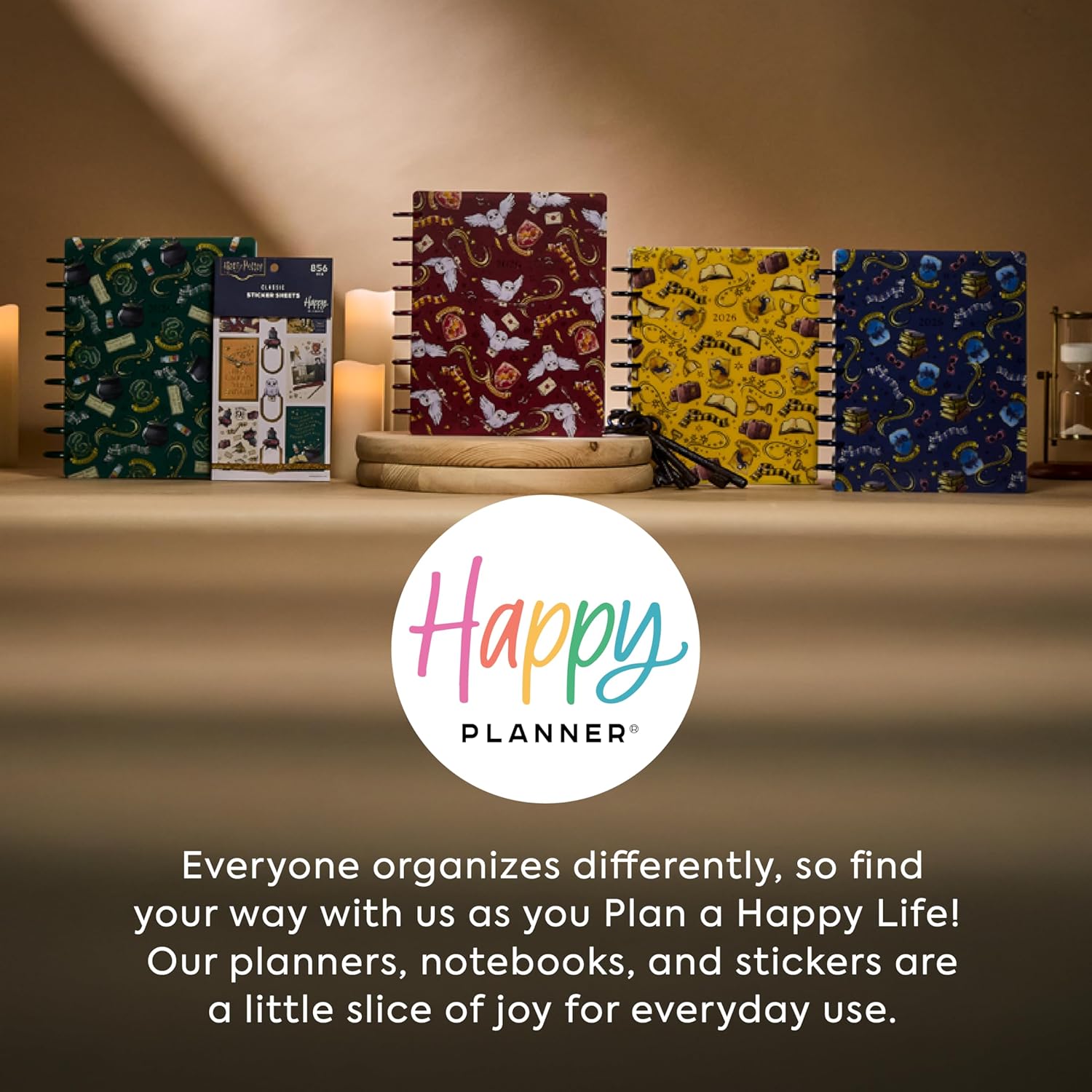 Happy Planner Harry Potter Sticker Set for Planners, Calendars, and Journals, Easy-Peel Stickers, Scrapbook Accessories, Hogwarts Magic, 30 Sheets, 656 Stickers Total