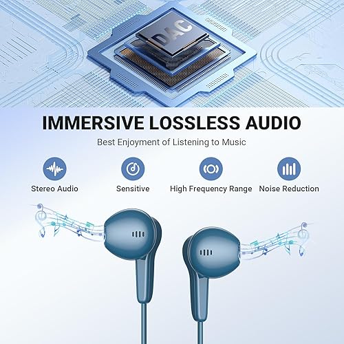 Miniatura 9 de Auriculares USB C para Google Pixel 8 Pro 7 6A, auriculares tipo C con aislamiento de ruido con micrófono HiFi Stereo Ear Bud para Samsung Galaxy