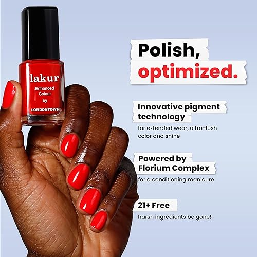 Miniatura 44 de LONDONTOWN Lakur Esmalte de uñas de color mejorado London Calling,Carga de los guardias,Cockney Glam,Doble la cubierta,Abajo a