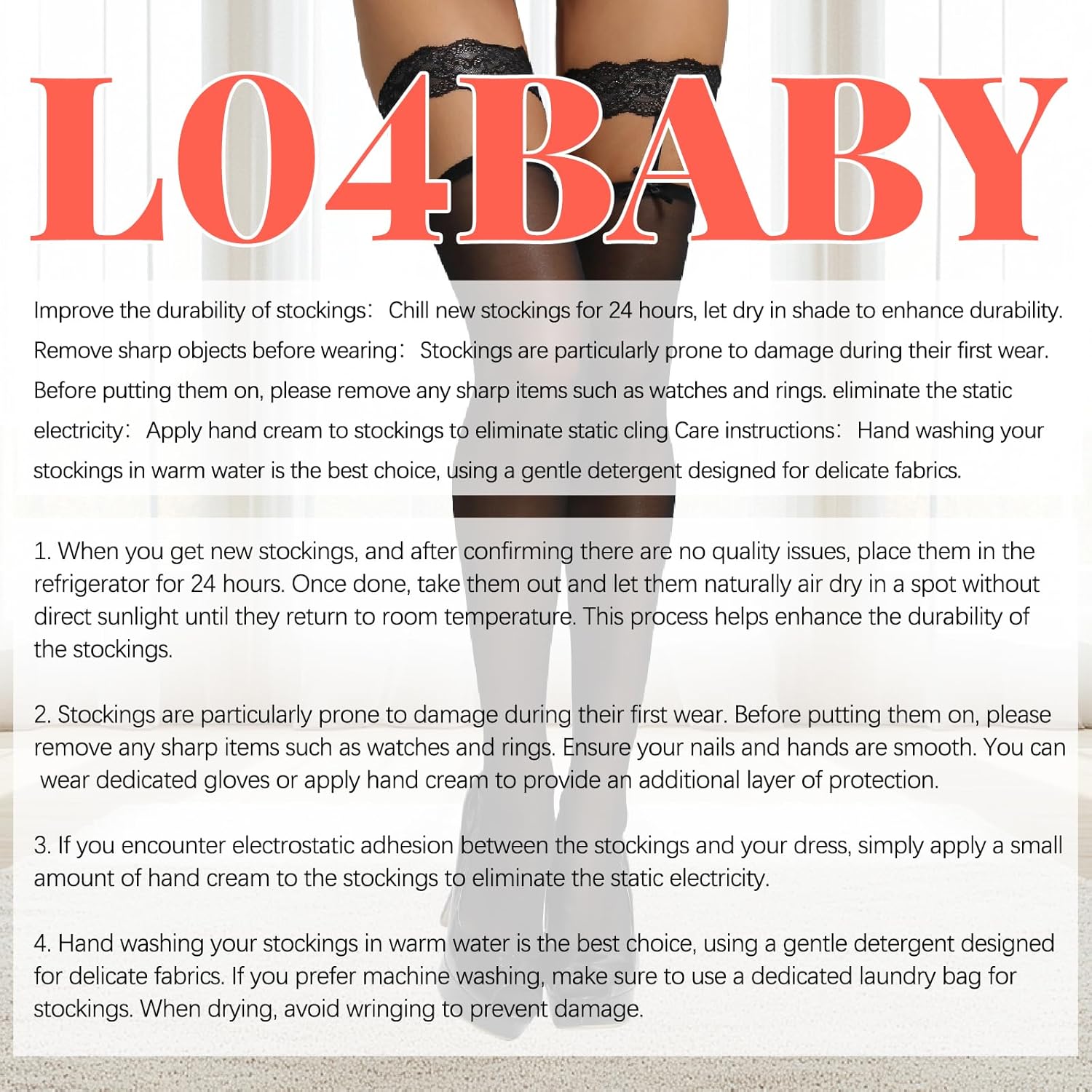 Fishnet Thigh High Stockings for women Lace-top Fishnets with Garter Bows Sheer Over Knee Lace Socks JK Pantyhose - Image 5