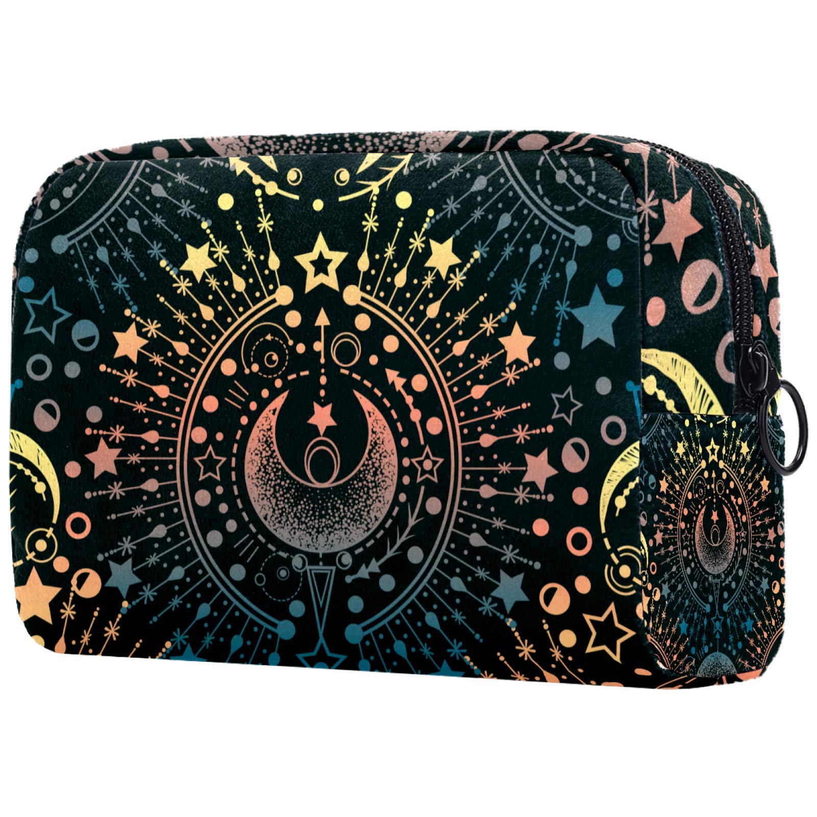 NEWzone Cow Strawberry Makeup Bag Large Capacity Cosmetic Bag for Women and Girls, Travel Makeup Bag Cosmetic Organizer Zipper Pouch, Multicolor 44, One Size