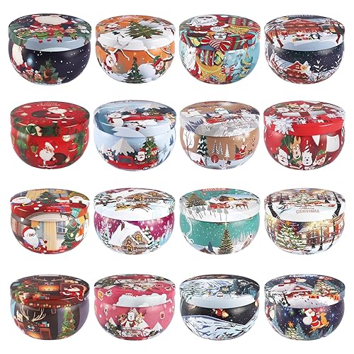 16Pack Christmas Scented Candles Gift- Aromatherapy Candle-Soy Wax-Long Lasting Burn