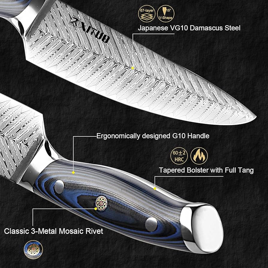 ダマスカス 専用ケース付き Amazon | XT XITUO ダマスカスシェフナイフ 日本包丁 キッチン