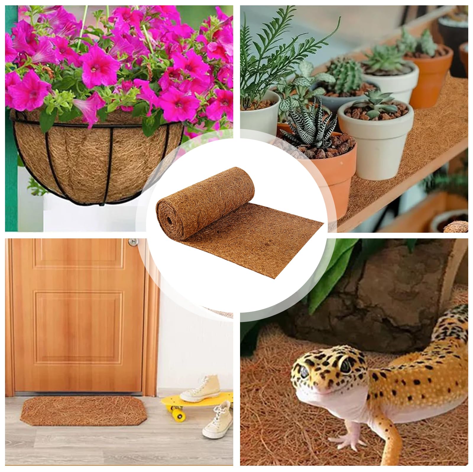 Tapis en noix de coco 40x200 cm protection contre le gel froid 100% fibres de coco