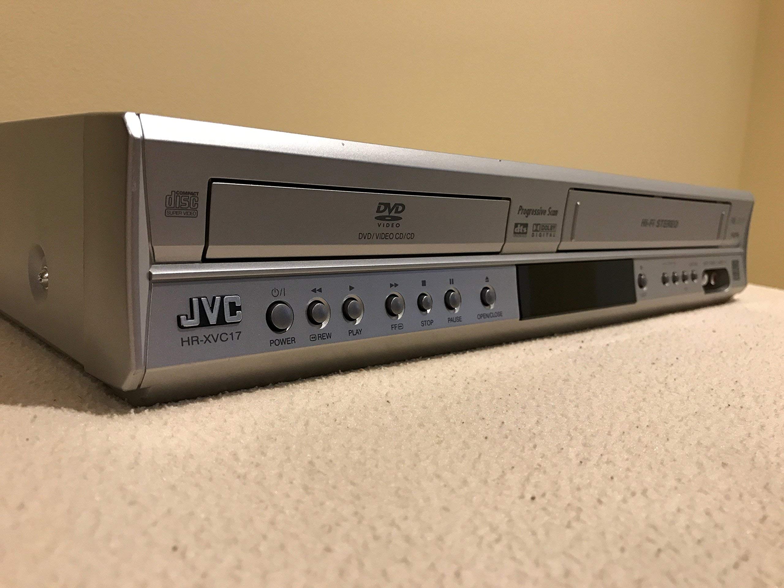 JVC HR-XVC17SU DVD-VCR Combo Hi Fi Stereo Video Cassette Recorder Player (Renewed)