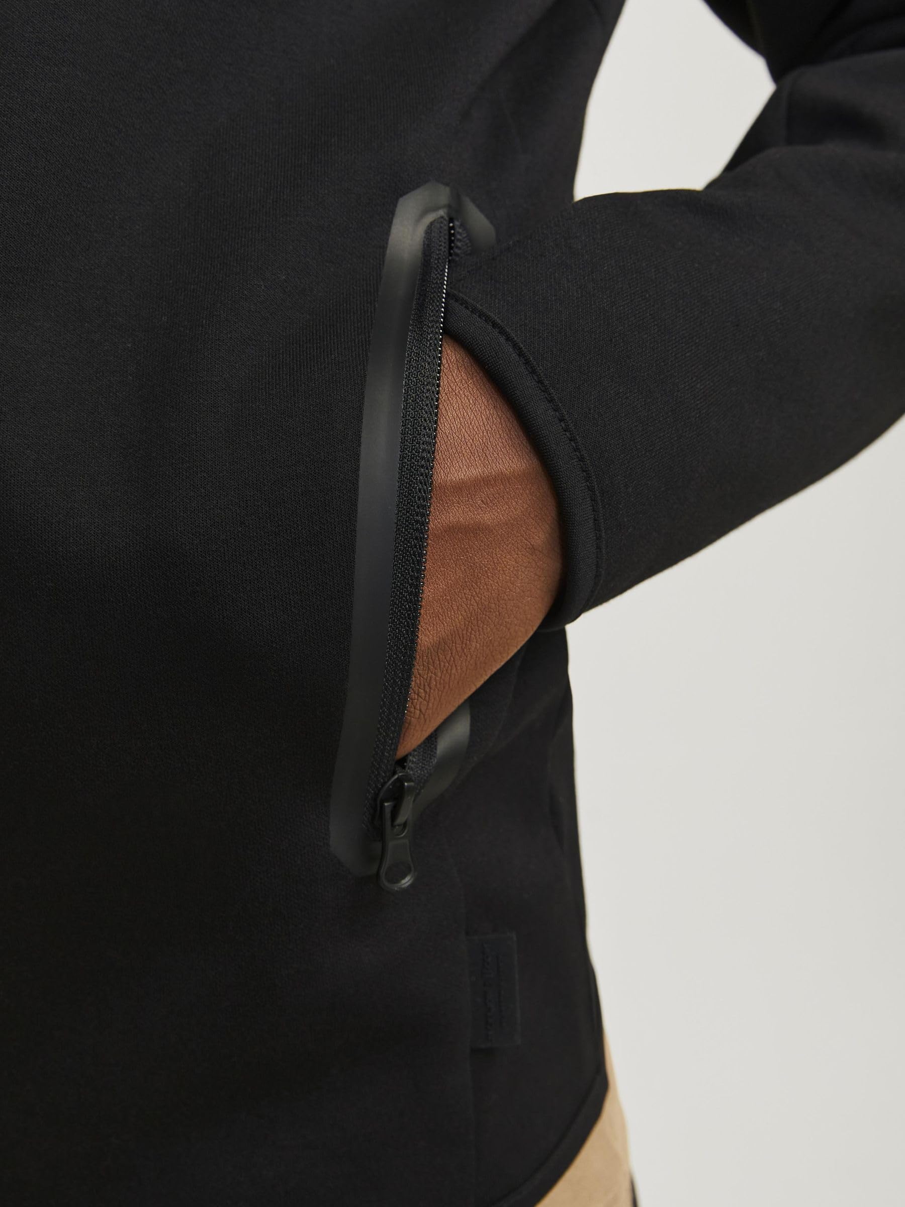 JACK & JONES Jcofusion Sudadera Con Cremallera Noos Sudadera con capucha Hombre