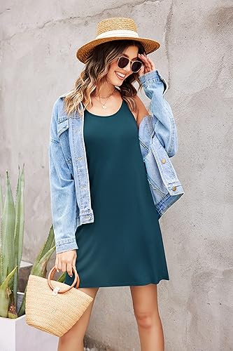 Miniatura 4 de Ekouaer - Camisón sin mangas con espalda cruzada para mujer