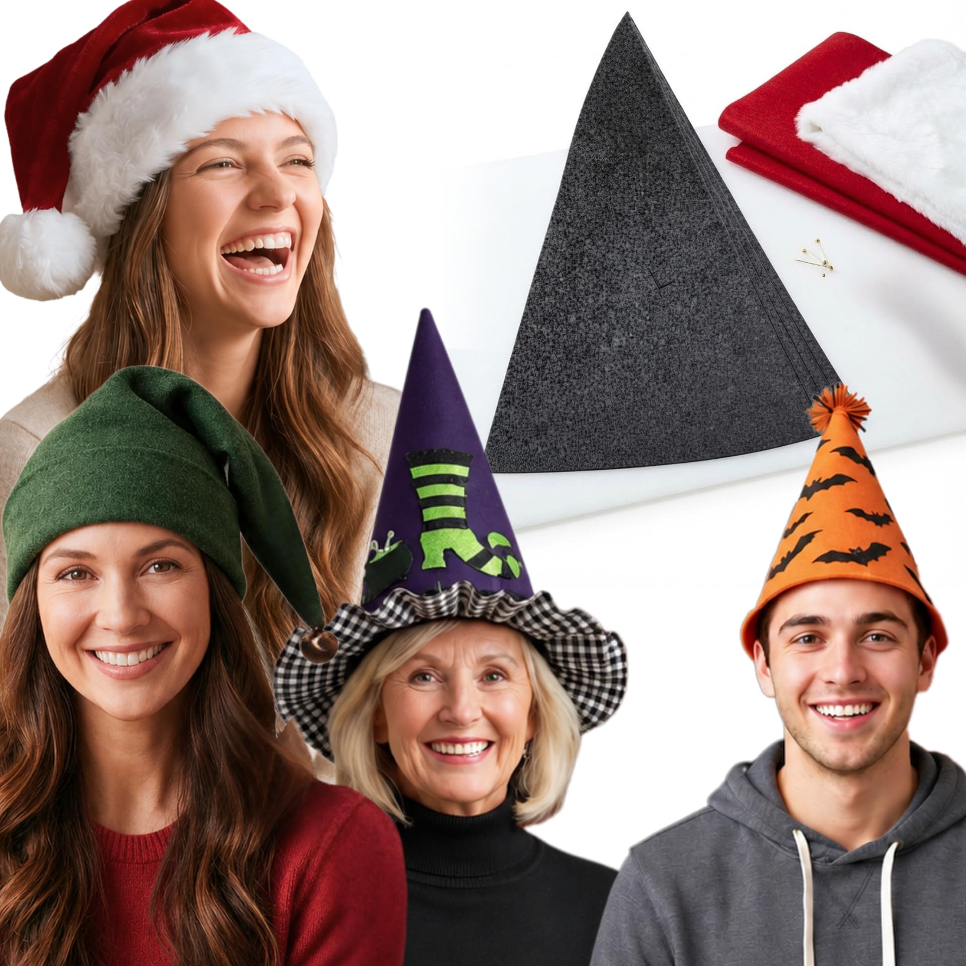 Martelli Santa Conical Hat Sewing Template (Multi Sizes) – Non-Slip Quilting & Crafting R…