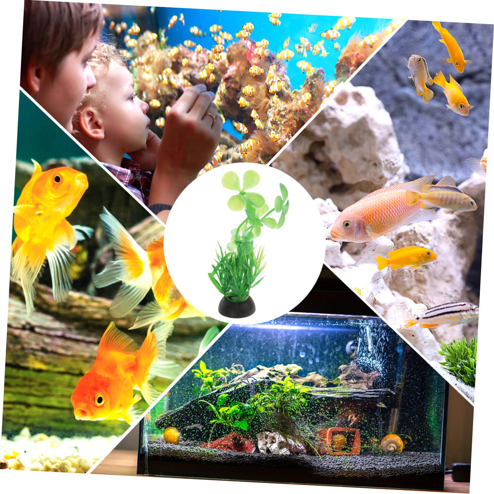 POPETPOP 50stücke Wasserpflanzen Für Aquarien Künstliche Aquarienpflanzen Dekoration Von Betta-fischbecken Geeignet Für Süß Und Langlebig Und Realistisch