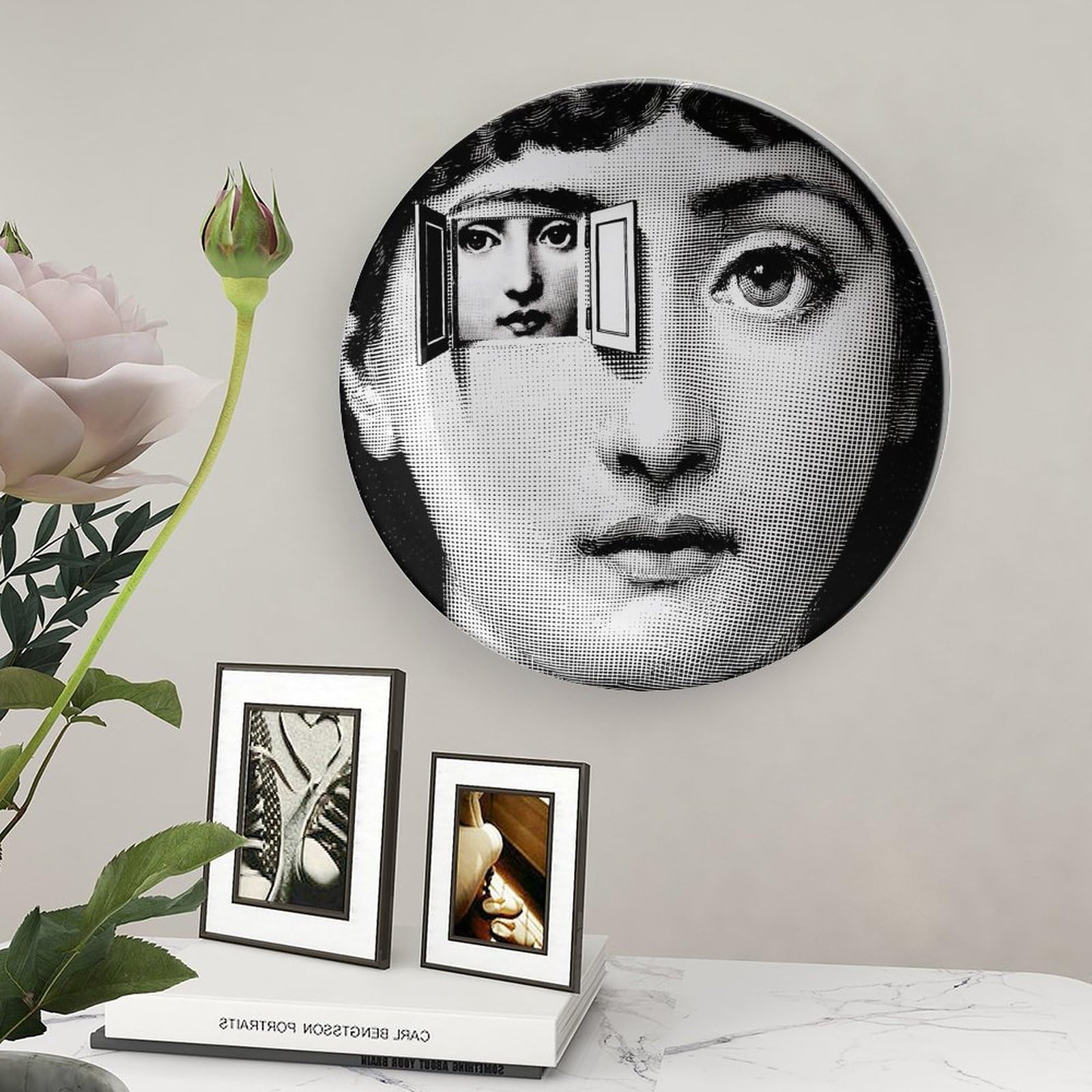 Piatto Decorativo Da Parete Lina Cavalieri Con Piastra Facciale Misteriosa 10,8inch