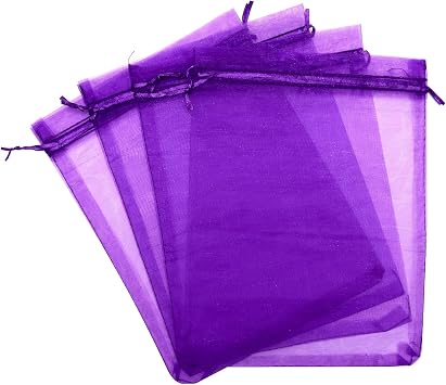 25 pcs 8x12 Inches Drawstring Organza Bags Wedding Party Favor Gift Candy Toys Makeup Pouches Gift Bag