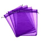 LOOKSGO 25 pcs 8x12 Inches Drawstring Organza Bags Wedding Party Favor Gift Candy Toys Makeup Pouches Gift Bag
