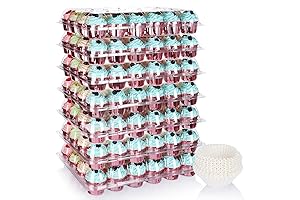 Stackable Cupcake Carrier Holders with 168 Pack Cupcake Liners