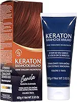 Keraton Tonalizante Banho de brilho 100g Canela Castanho Acobreado