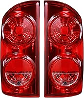 BOINE Tail Lights for 2007-2009 Dodge Ram 1500 2500 3500 Driver & Passenger Red Lens Brake Lamps Replace 55277303AC 55277302AC
