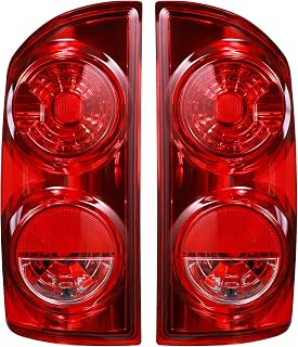 BOINE Tail Lights for 2007-2009 Dodge Ram 1500 2500 3500 Driver & Passenger Red Lens Brake Lamps Replace 55277303AC 55277302AC