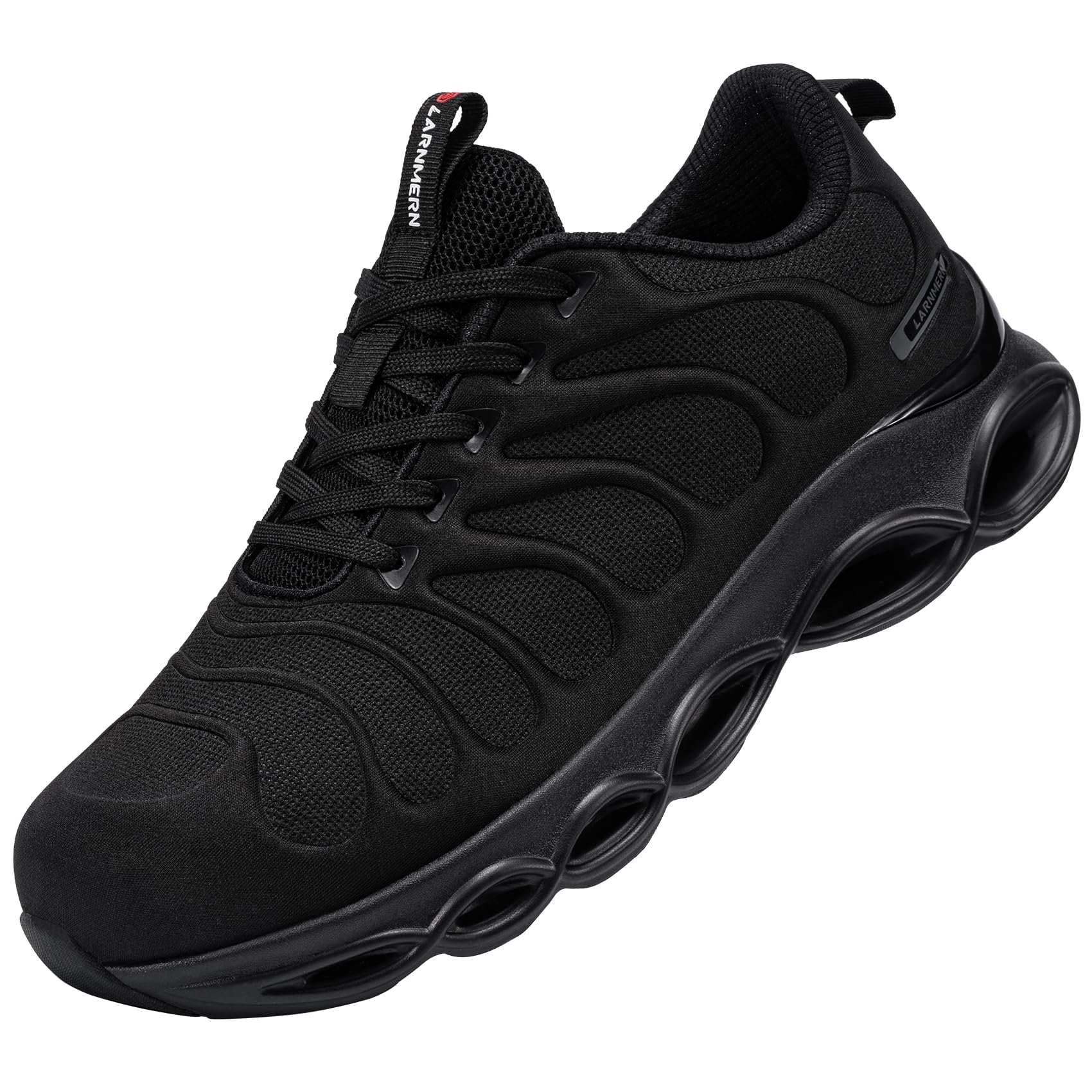 LARNMERN Zapatos de Seguridad Mujer Amortiguación Moda Zapatillas de Seguridad Cómodo Ligeras Respirable Calzado de Seguridad Punta de Acero