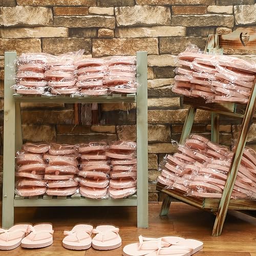 Miniatura 4 de 96 pares de chanclas a granel para invitados de boda, regalos de fiesta de boda, pantuflas de spa para bodas, spa, fiesta, hotel y viajes, varios