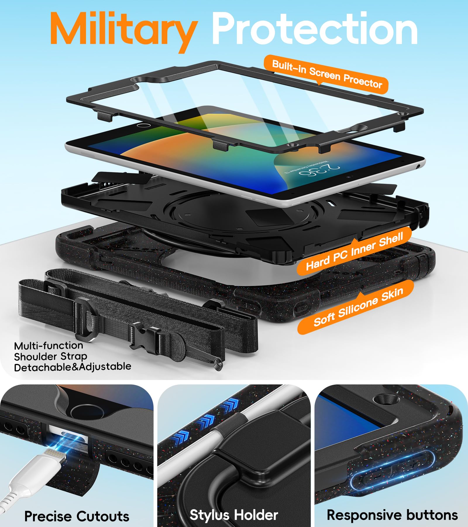 BATYUE Touch Screen Tablet Computer Cases