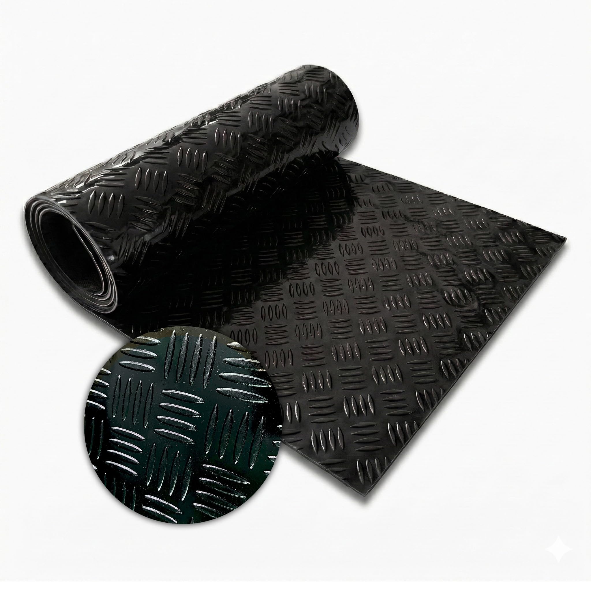 Floordirekt PVC-Bodenbelag – Noppen Anti-Rutsch Industrieboden Bullet Riffelblech