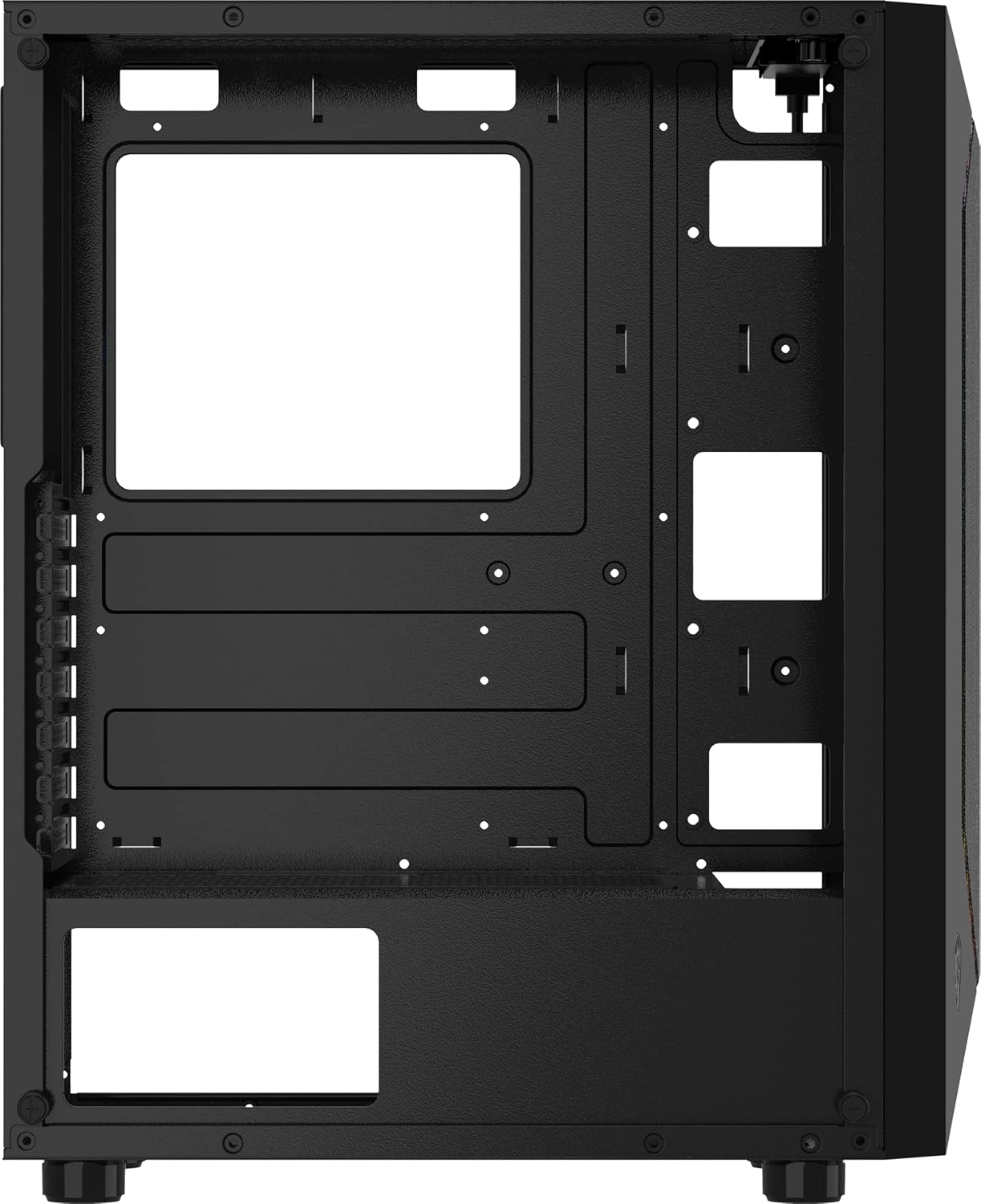 MSI Mid-Tower PC Gaming Case – Tempered Glass Side Panel – 1 x 120mm aRGB Fan –1 x 120mm Fan – Liquid Cooling Support up to 240mm Radiator x 1 – MAG Vampiric 100R