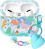 Vista 10 de Funda para Apple para Airpod 2/1 - Funda Kawaii bonita estética femenina femenina para niñas y mujeres, protector líquido con purpurina brillante