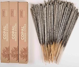 Copal Incense 120 Sticks, 100% INCIENSO Copal Mexicano 120 VARILLAS - Three 40 Incense Sticks Boxes.