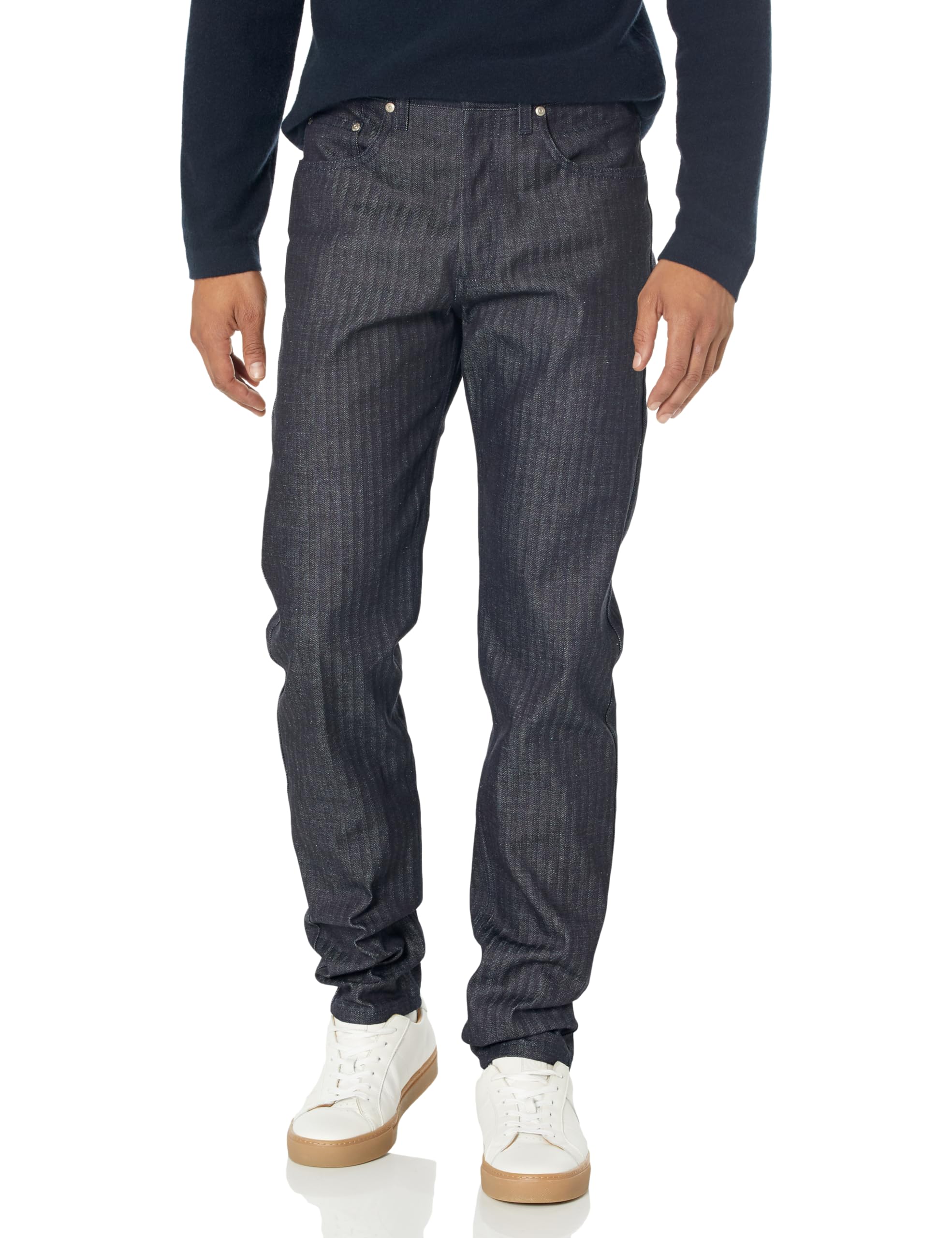 Naked & Famous Denim mens Easy Guy - Herringbone Denim Jeans