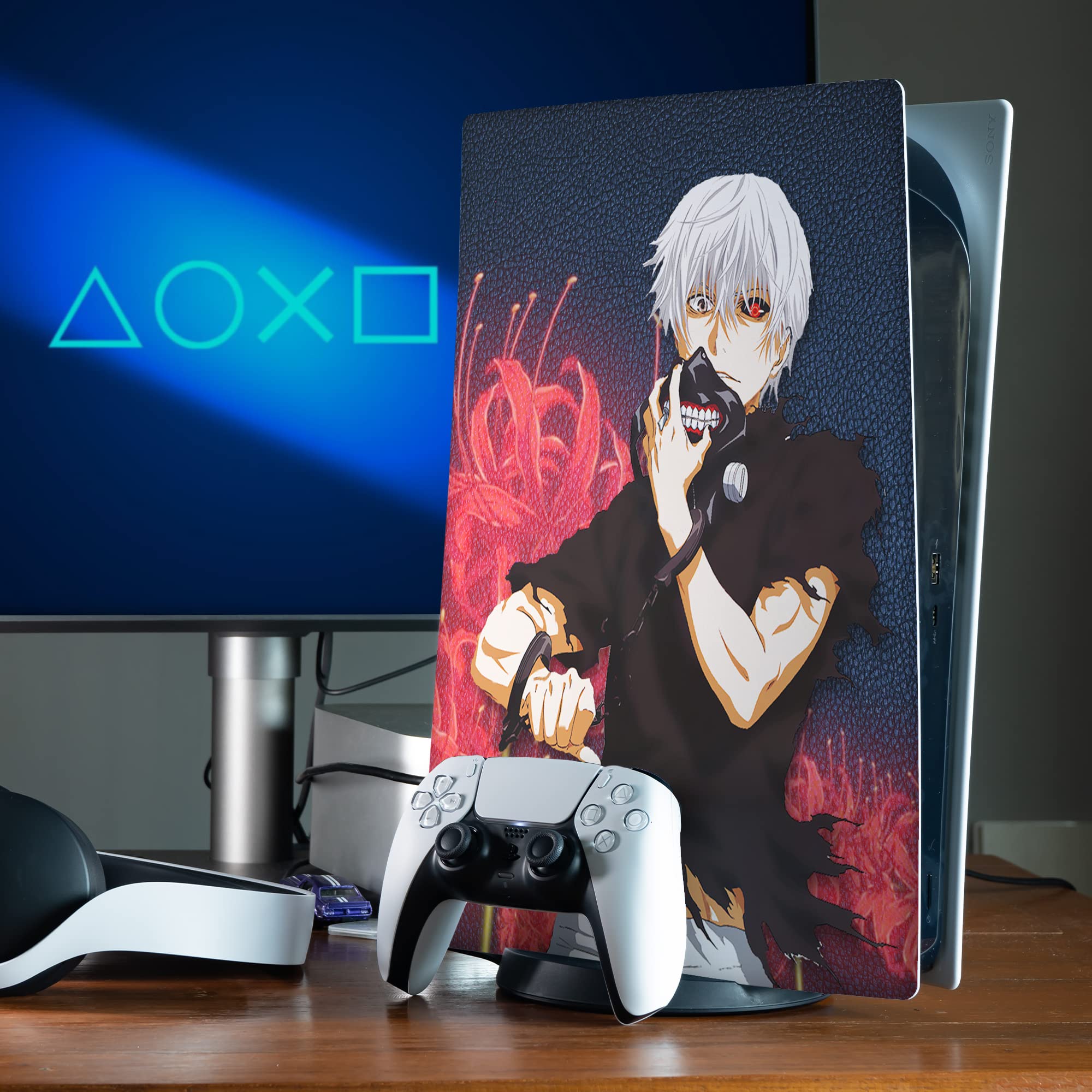 BCB Controller Custom Console Face Plate Compatibile con PS-5 Console | Copertura console per Playstation 5 | Orgogliosamente personalizzata negli Stati Uniti con stampa permanente Hydro-DIP (non solo
