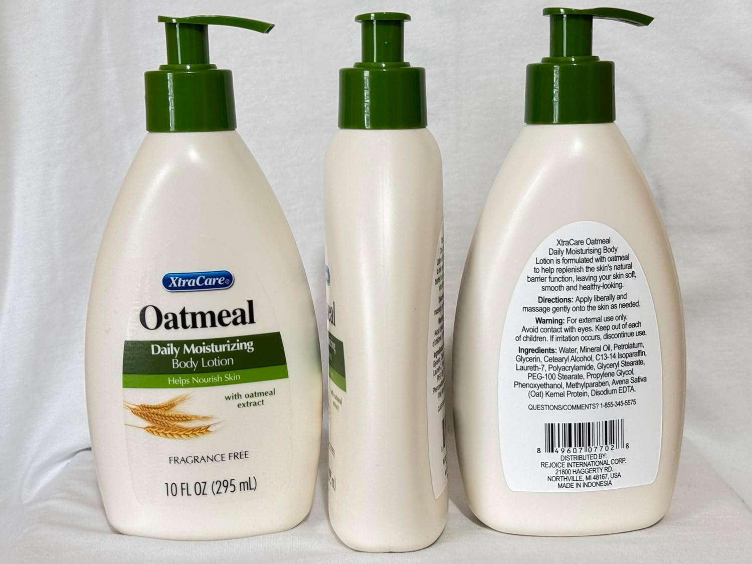 Oatmeal Extra.Care Daily Moisturizing Body Lotion, Soothing Hydration for Dry & Sensitive Skin, 10 fl oz (Pack of 3)