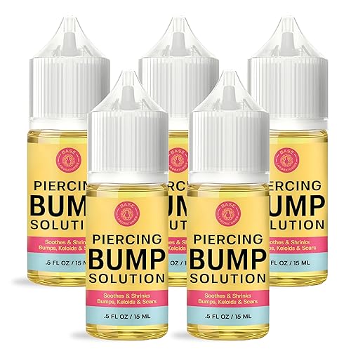 Miniatura 10 de Base Labs - Paquete de 3 unidades de eliminación de bultos queloides y tratamiento de bultos de piercings  Cuidado posterior de piercings sin golpes