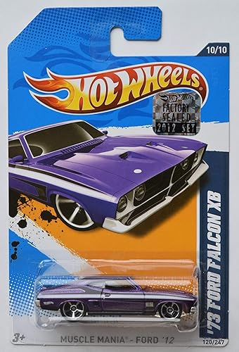 2012 Hot Wheels muscular Mania – Ford '73 Ford Falcon XB Color Morado # 120/247
