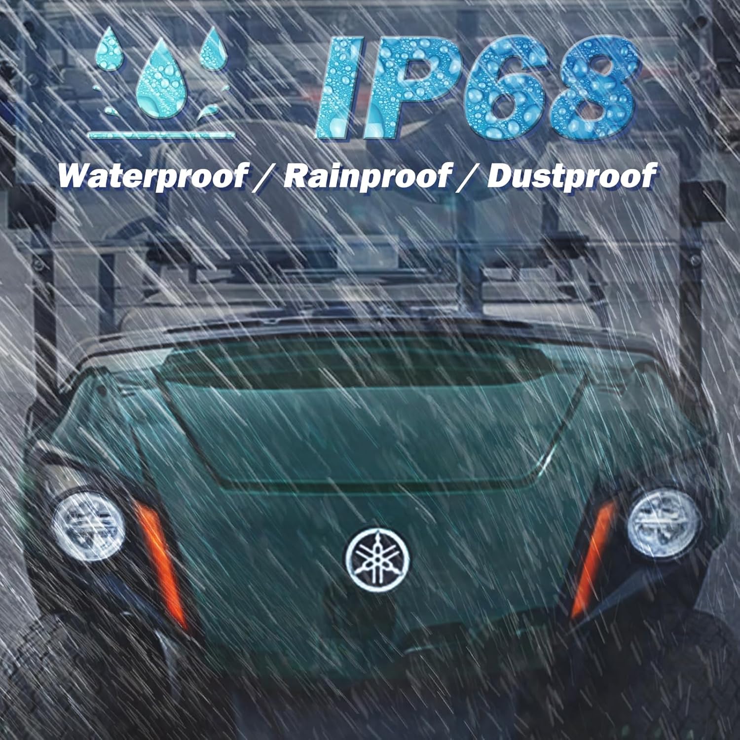 Golf Cart LED Headlight and Taillight Kit for Yamaha Drive 2 (2017-Up), Basic Light Kit, Plug & Play Wiring Harness, Bright LED Upgrade for Night Driving, Fits Gas & Electric Models