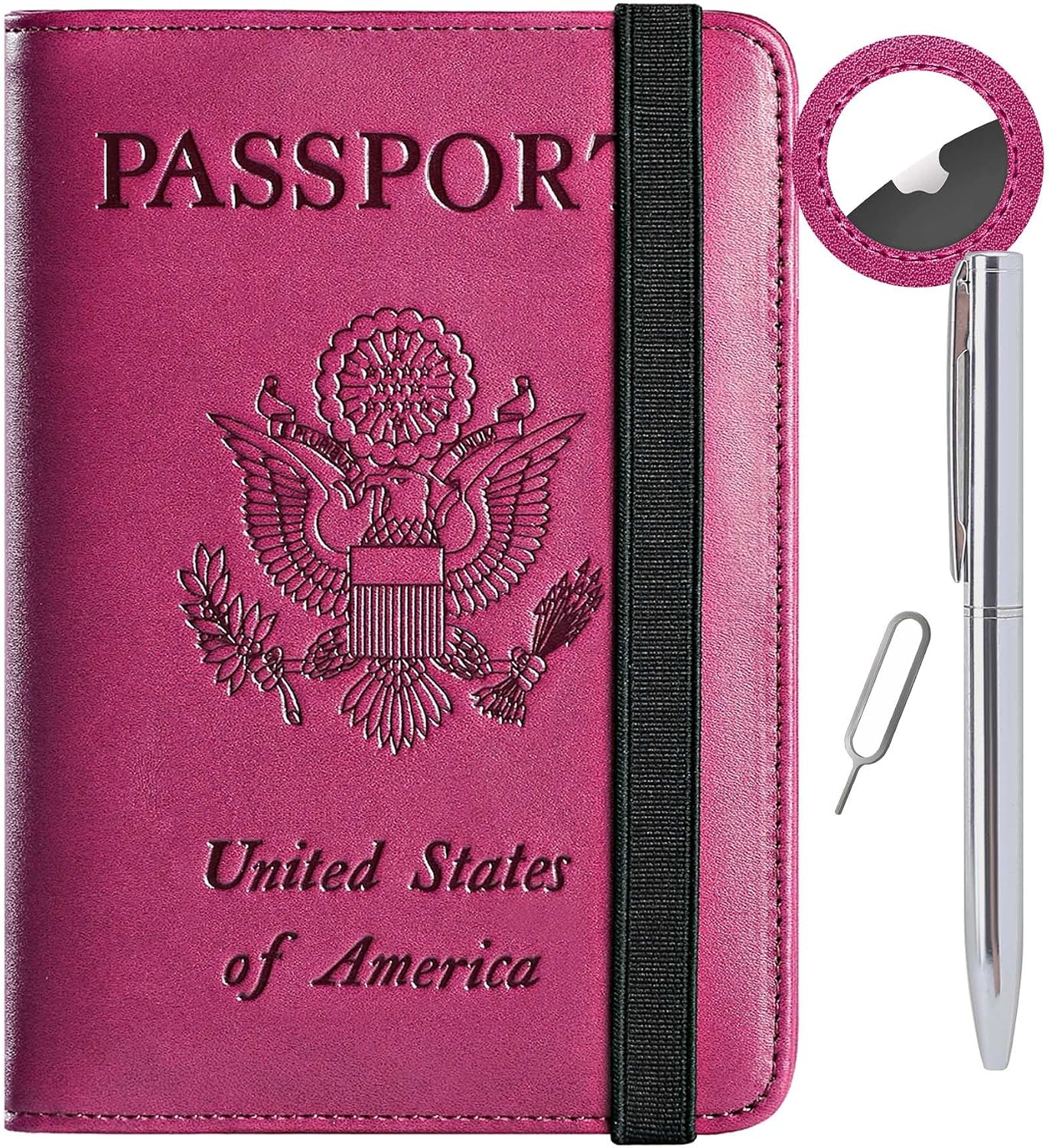 Airtag Passport Holder, Travel Essentials, Passport Cover, RFID Wallet