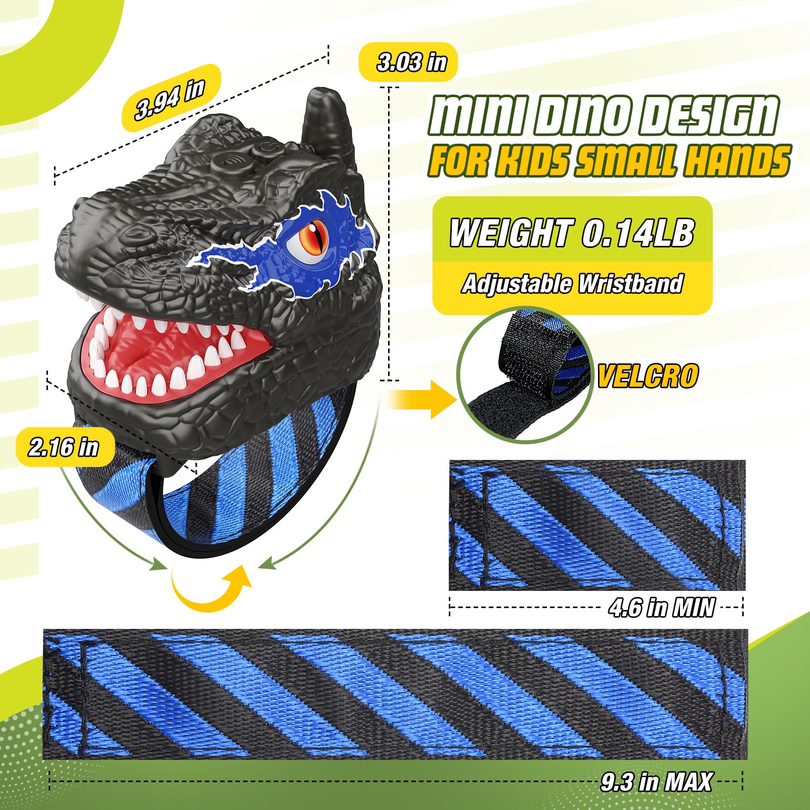 EUCOCO Walkie-Talkie Bambini, Dinosauri per Bambini Gioco Bambino 3 4 5 6 7 8 9 10 Anni Maschio Regalo Bimbo 3-12 Anni Walkie Talkie Giochi Bambini 3-12 Anni Dinosauro Giocattolo Giocattoli Bambino