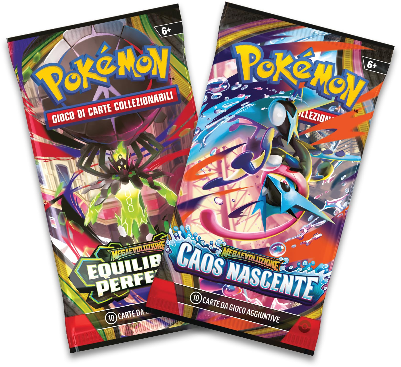 Pokémon: miniscatola da collezione Luminopoli (Meganium e Meowstic) del GCC Pokémon (2 buste di espansione, 1 carta con l’illustrazione Pokémon della miniscatola e 1 foglio di adesivi), Ed. Italiano