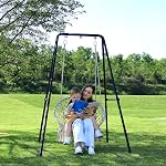 G TALECO GEAR Hammock Chair Stand,Heavy-Duty Steel 300LBS Multi-Use Hammock Stand for Outdoor Indoor, Swing Chair not Include (Black)