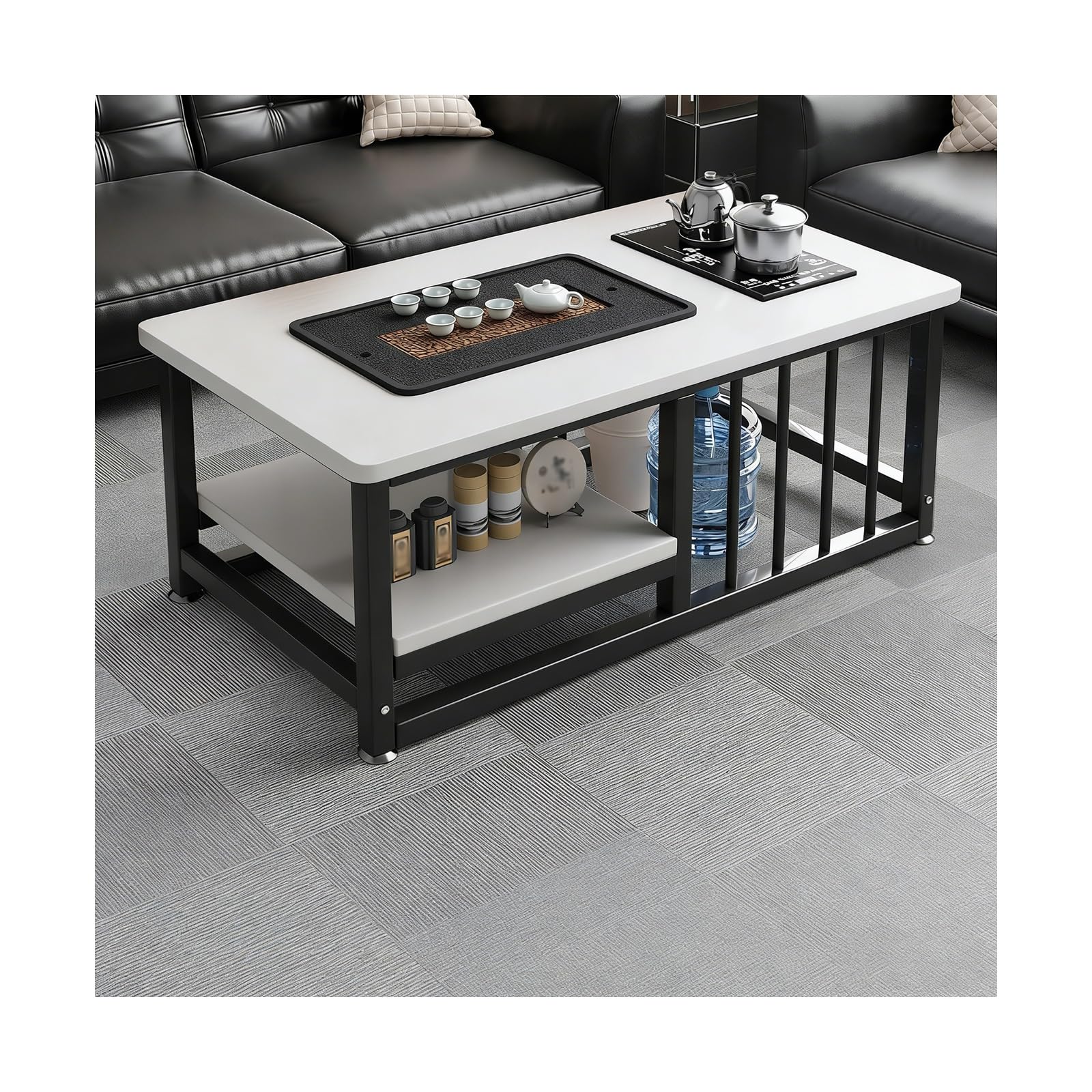 Table basse MultiZone : finis les verres vides avec la recharge d'eau