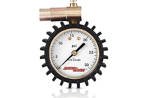 Accu-Gage Fat Bike Presta Valve Low Pressure Bicycle Tire Gauge - Accurate...