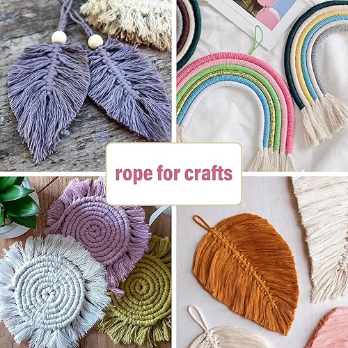 Miniatura 3 de G2PLUS Cuerda de algodón negro, cuerda de algodón natural de 0.118 pulgadas, 328 pies para manualidades, cordel de panadero, Halloween, envoltura de