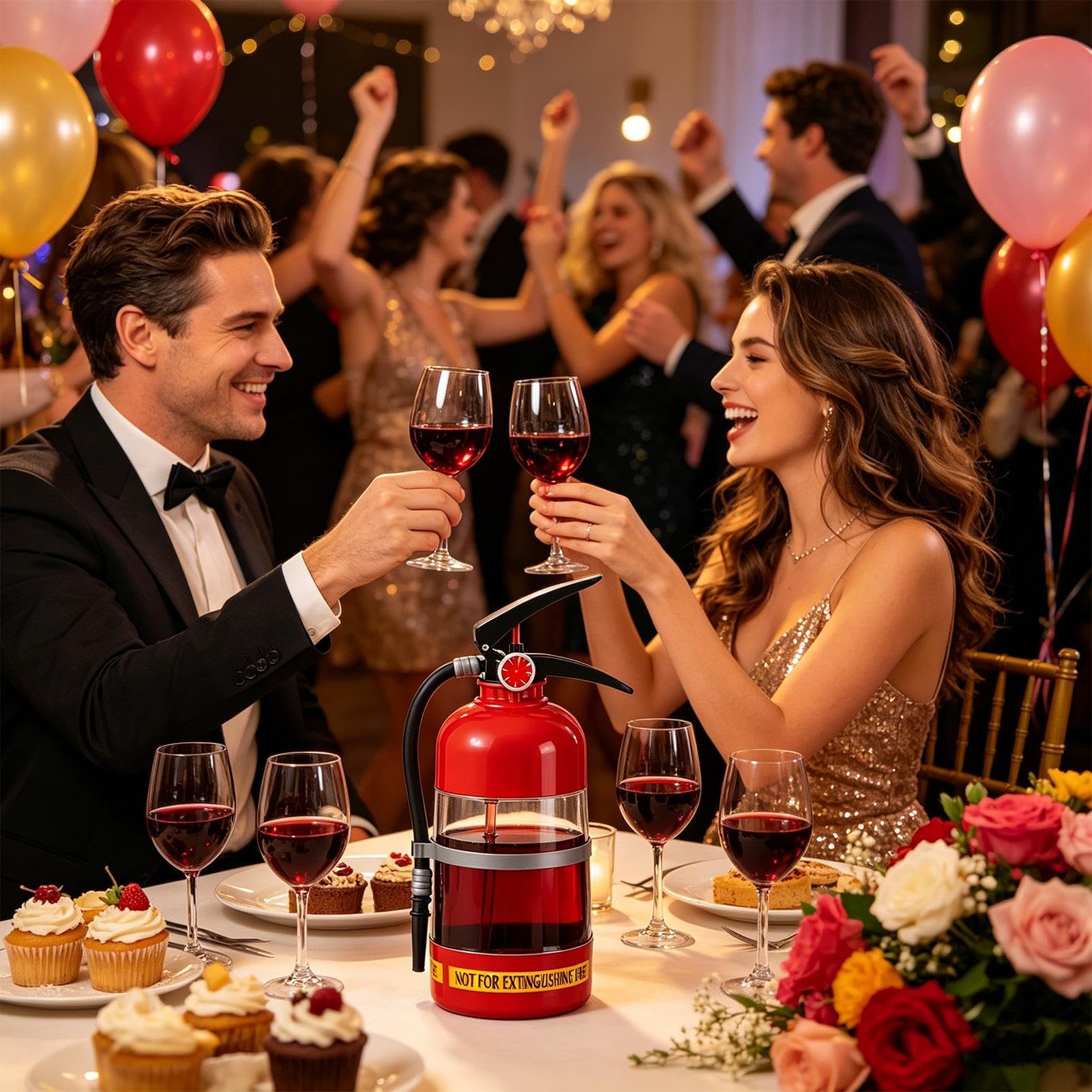 Party-Bierspender | Feuerlöscher Likörbehälter – Kaltgetränkespender | für Trinker Frauen Männer Home Office Party Restaurant Café Grillen Versammlungen Hochzeit Picknick