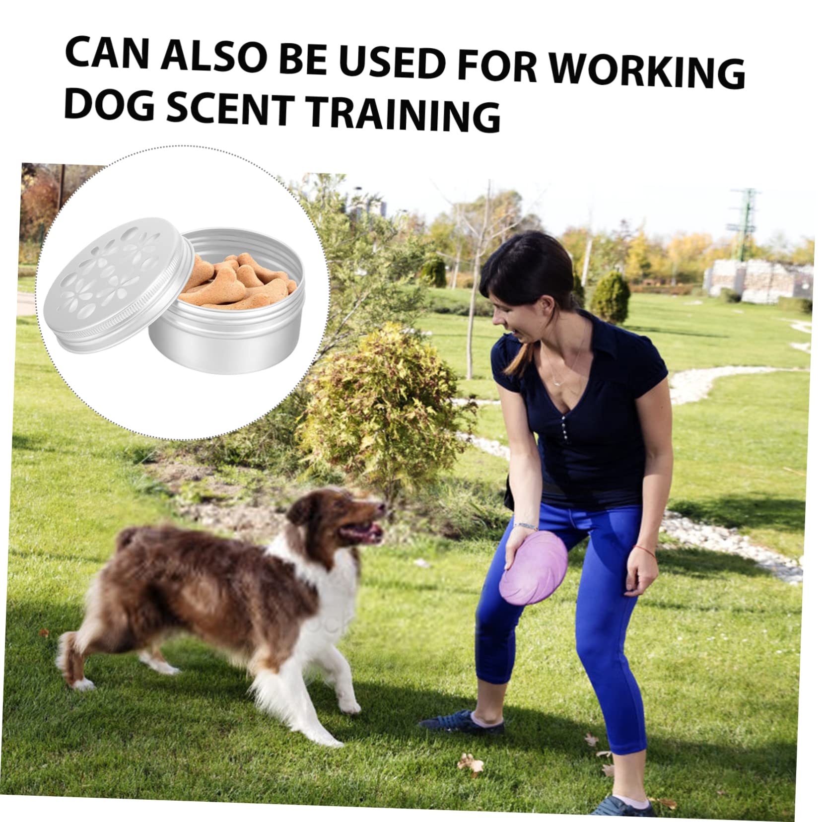 10piezas Cajas De Aluminio para Entrenamiento Olfativo Perros Portátiles y Seguras Accesorios para Estimular La Nariz Uso Entrenamiento Canino y Mejora del Olfato