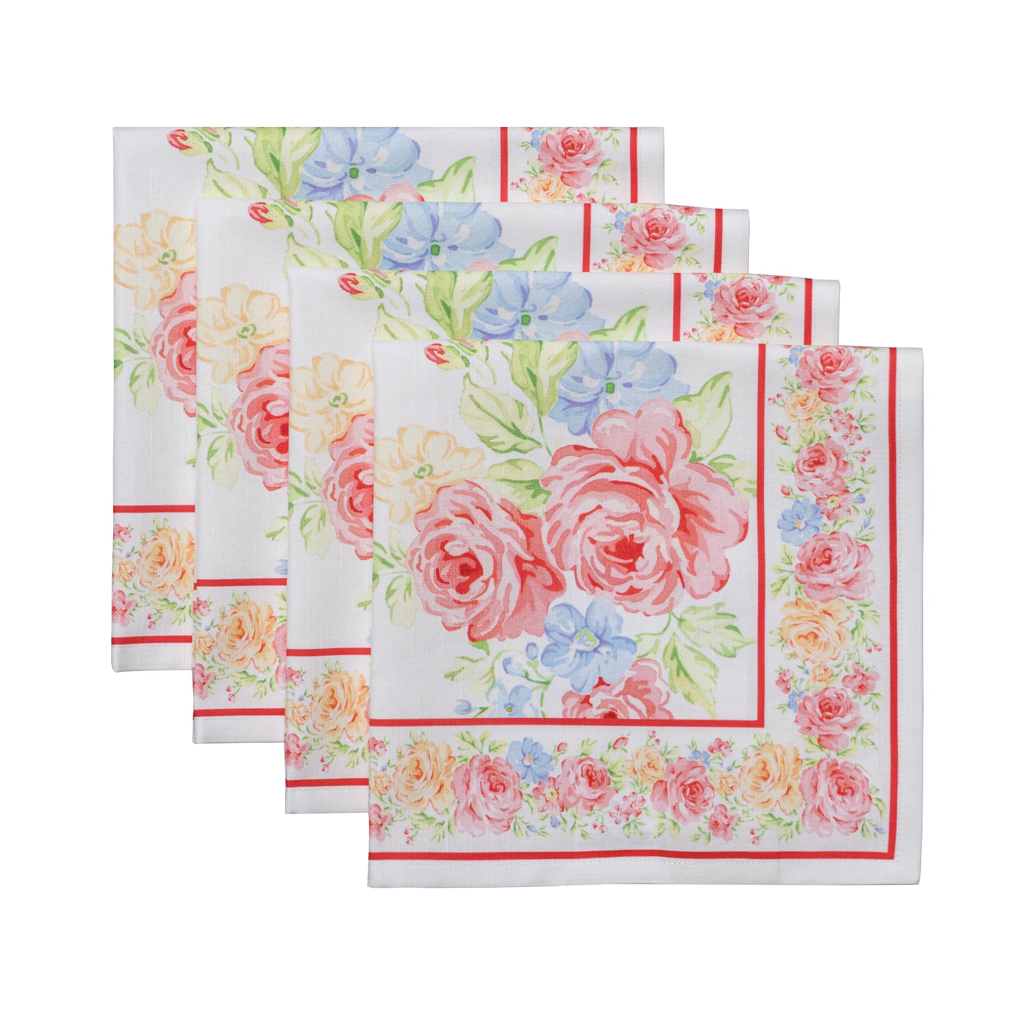 Maison d' Hermine Cloth Napkins Set of 4 Reusable 100% Cotton (45 CMx45 CM)