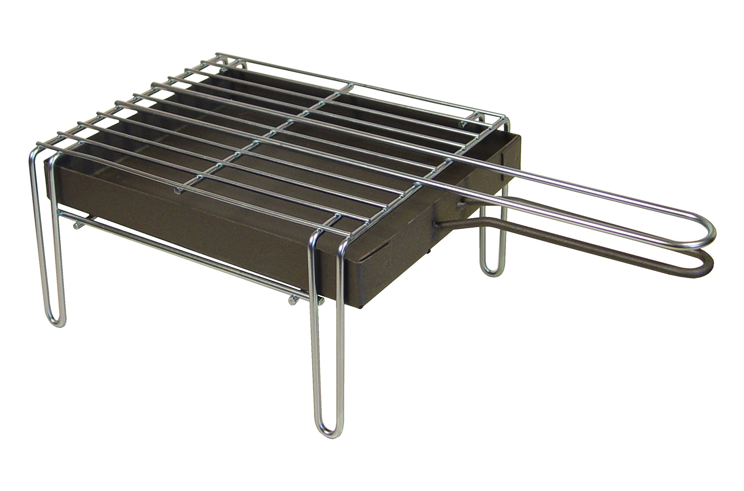 IMEX EL ZORRO – Parrilla Sobremesa Cincada | 26x21x12 cm | Compacta, Práctica y Portátil | Ideal para Camping, Picnic y Barbacoas al Aire Libre